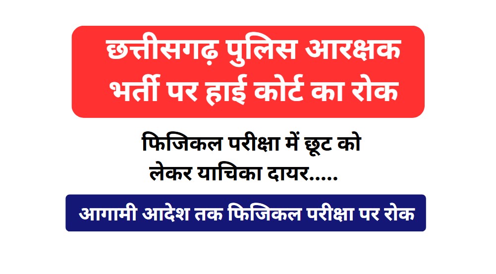 CG Police Bharti Pariksha Sthagit News 2024